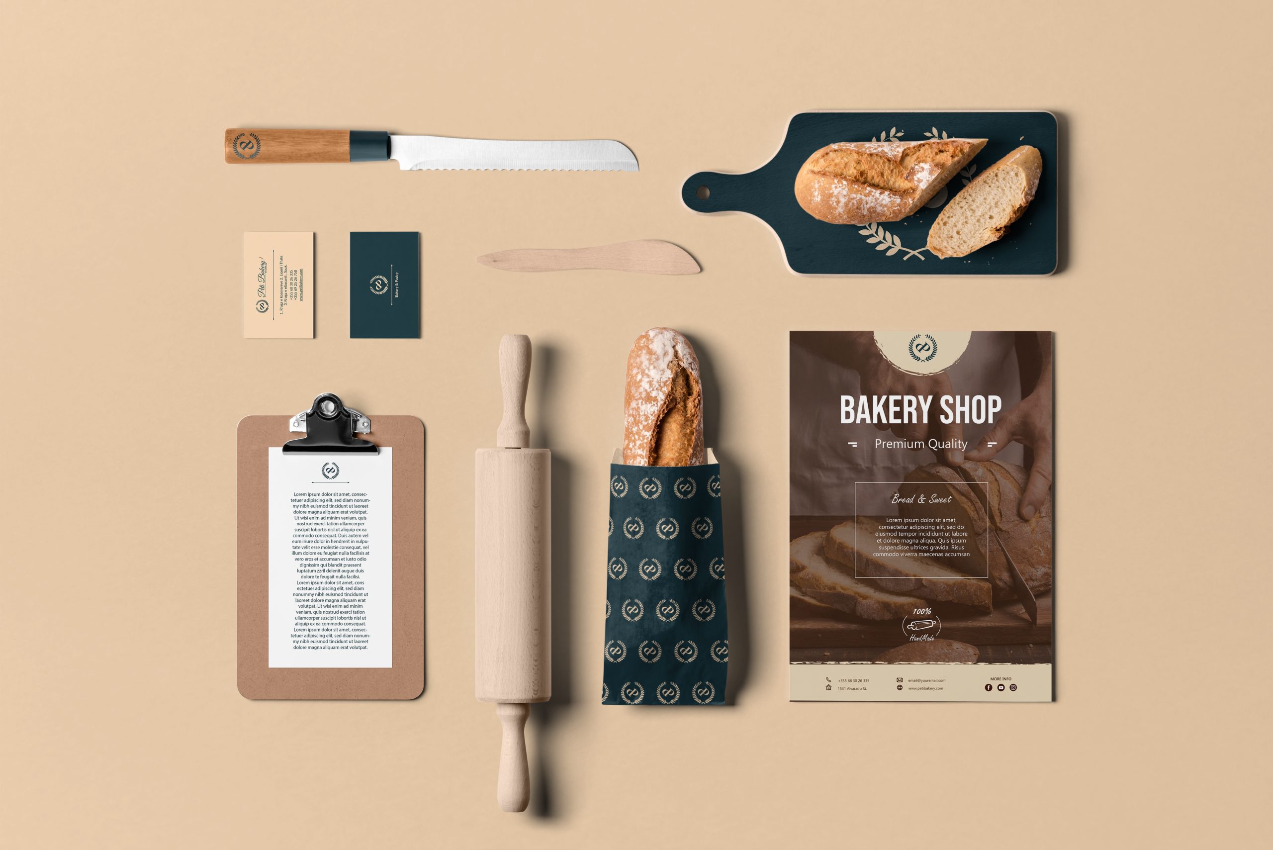 brand identity peti bakery