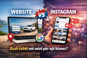 Website vs instagram