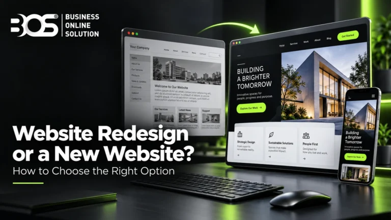 website redesign vs new website